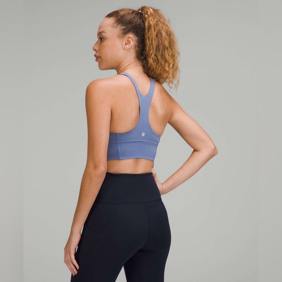 Lululemon Wunder Train Longline Bra *Medium Support* Water Drop sz 4 - Picture 3 of 7